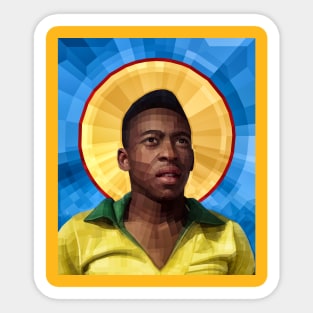 Pele Football Icon Sticker